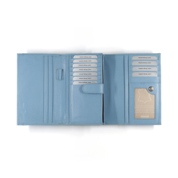 Big N1020 ice blue mit Ueberschlag f&uuml;r 12 Kreditkarten